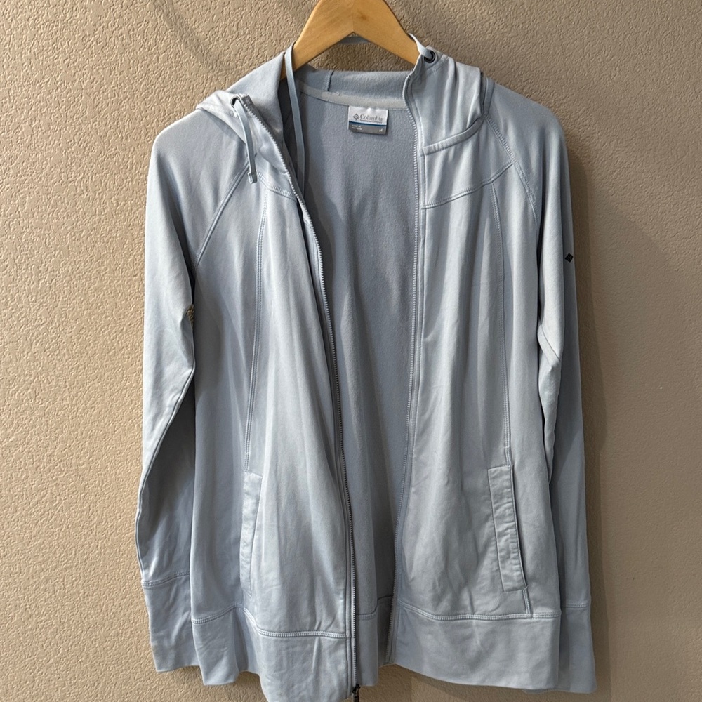 Columbia Light Blue Hooded Jacket
